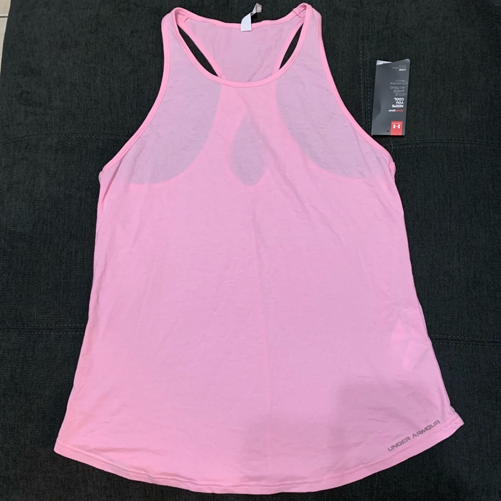 Under Armour Cotton Charged Keyhole Tank